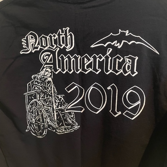 King Diamond North America Long Sleeved 2019 Tour T-Shirt Black - Picture 5 of 6